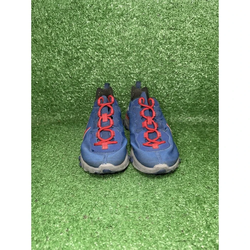 Nike React Element 55 Womens Size 6.5‎ Blue Red Running Shoes Walking Sneakers